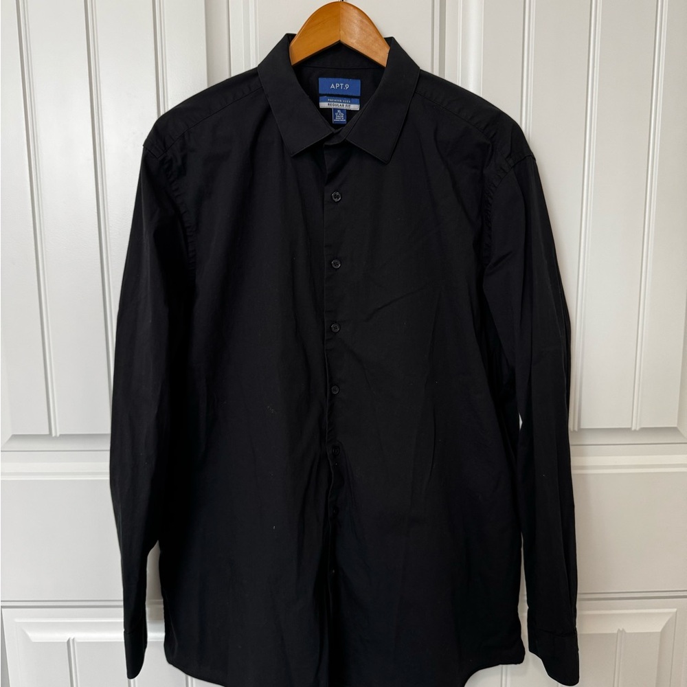Apt. 9 Men's Black Dress Shirt